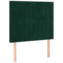 Tête de lit Vert foncé 90x5x118/128 cm Velours 617278617278