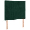 Tête de lit Vert foncé 90x5x118/128 cm Velours 617278617278