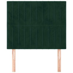 Tête de lit Vert foncé 90x5x118/128 cm Velours 617278617278