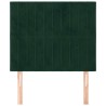 Tête de lit Vert foncé 90x5x118/128 cm Velours 617278617278