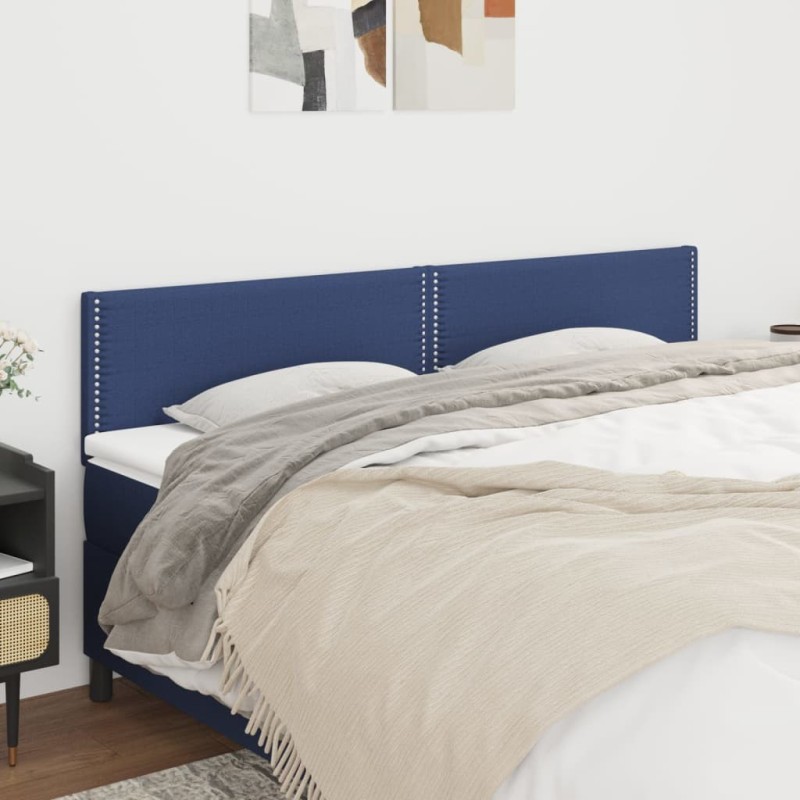 Têtes de lit Bleu 200x5x78/88 cm Tissu 617279617279