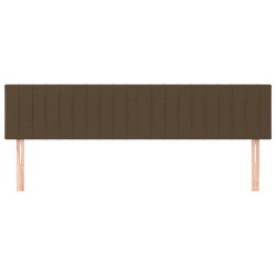 Têtes de lit Marron foncé 200 x 5 x 78/88 cm Tissu 617280617280