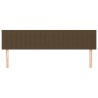 Têtes de lit Marron foncé 200 x 5 x 78/88 cm Tissu 617280617280