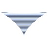 Voile d'ombre Bleu et Blanc 3,5 x 3,5 x 4,9 m 617285617285
