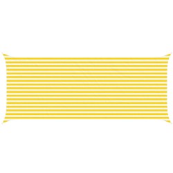 Voile d'ombre Jaune et blanc 6 x 2,5 m 100 % polyester Oxford 617286617286