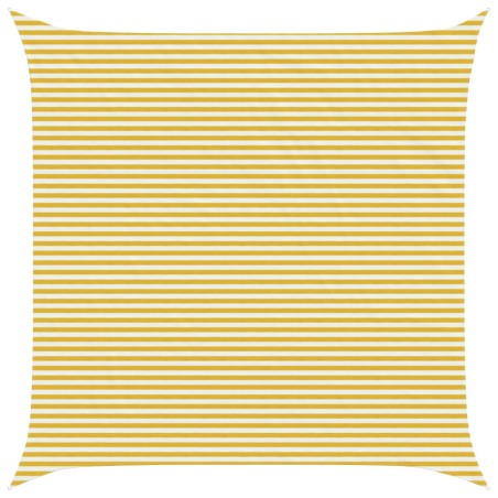 Voile d'ombre Jaune et blanc 6 x 6 m HDPE 617287617287