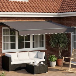 Auvent rétractable électrique Anthracite 2,5 x 2 m 617292617292