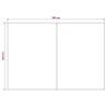 Toile de rechange pour auvent Blanc 400 × 350 cm Polyester 617296617296