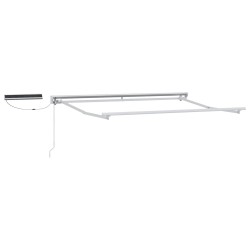Auvent rétractable électrique Marron et blanc 2,5 x 2 m 617303617303
