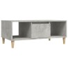 Table basse Gris béton 90x50x36,5 cm Bois d'ingénierie 617304617304