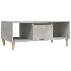 Table basse Gris béton 90x50x36,5 cm Bois d'ingénierie 617304617304