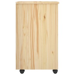 Cabinet roulant Marron 65,5 x 34 x 39 cm Bois de Pin Massif 617307617307