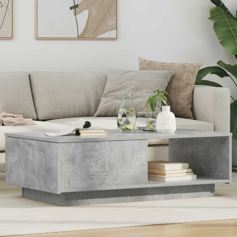 Table basse Gris béton 95 x 55 x 31 cm Bois d'ingénierie 617308617308