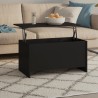 Table basse noir 102x55,5x52,5 cm bois d'ingénierie 617311617311