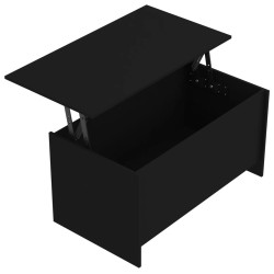 Table basse noir 102x55,5x52,5 cm bois d'ingénierie 617311617311