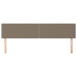 Têtes de lit Taupe 200x5x78/88 cm Tissu 617312617312