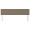 Têtes de lit Taupe 200x5x78/88 cm Tissu 617312617312