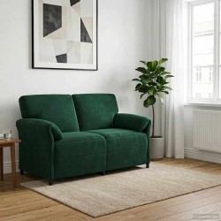 Sofa 2 places Vert foncé 158 x 83 x 95 cm Velours 617314617314