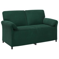 Sofa 2 places Vert foncé 158 x 83 x 95 cm Velours 617314617314