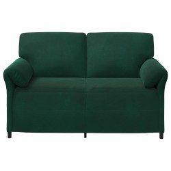 Sofa 2 places Vert foncé 158 x 83 x 95 cm Velours 617314617314