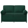 Sofa 2 places Vert foncé 158 x 83 x 95 cm Velours 617314617314