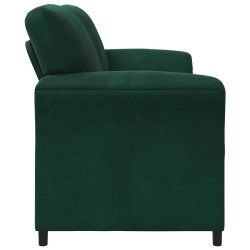 Sofa 2 places Vert foncé 158 x 83 x 95 cm Velours 617314617314