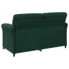 Sofa 2 places Vert foncé 158 x 83 x 95 cm Velours 617314617314