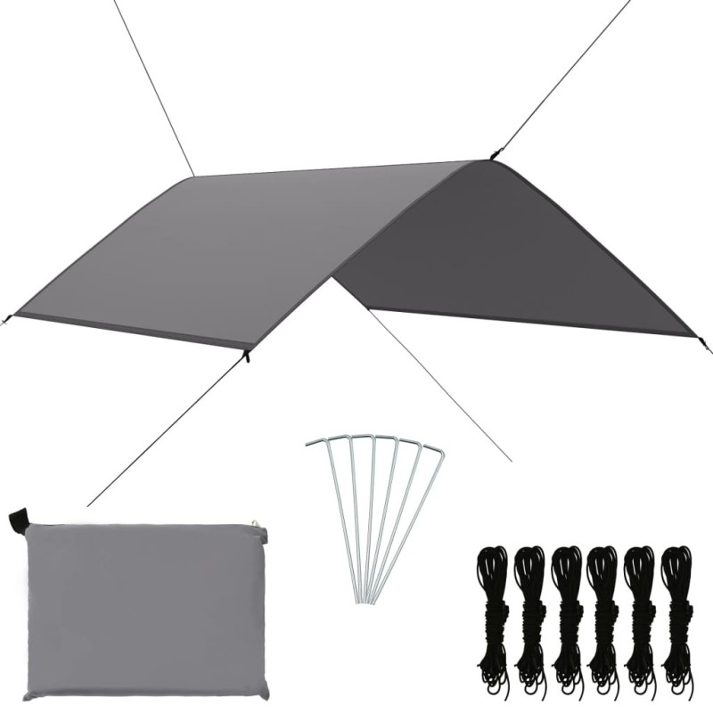 Bâche d'extérieur 3x2 m Gris 617316617316
