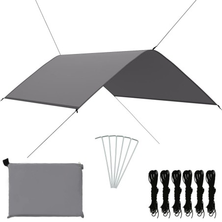 Bâche d'extérieur 3x2 m Gris 617316617316