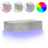 Meuble TV avec éclairage LED gris béton 60x35x15,5 cm 617317617317