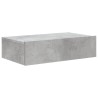 Meuble TV avec éclairage LED gris béton 60x35x15,5 cm 617317617317
