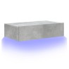 Meuble TV avec éclairage LED gris béton 60x35x15,5 cm 617317617317