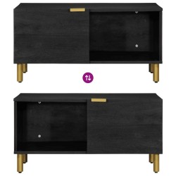 Table basse Noir 80x50x40 cm Bois d'ingénierie 617319617319