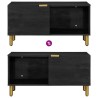 Table basse Noir 80x50x40 cm Bois d'ingénierie 617319617319