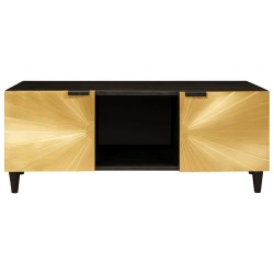 Table basse Noir et or 100 x 54 x 40 cm Bois d'ingénierie 617321617321