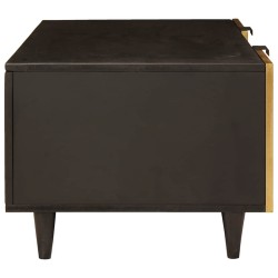 Table basse Noir et or 100 x 54 x 40 cm Bois d'ingénierie 617321617321