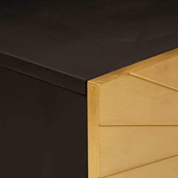 Table basse Noir et or 100 x 54 x 40 cm Bois d'ingénierie 617321617321