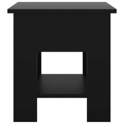 Table basse noir 40x40x42 cm bois d'ingénierie 617323617323