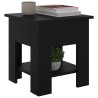 Table basse noir 40x40x42 cm bois d'ingénierie 617323617323
