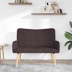 Sofa 2 places Marron foncé 115 x 61 x 87 cm Tissu 617325617325