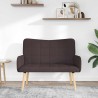 Sofa 2 places Marron foncé 115 x 61 x 87 cm Tissu 617325617325