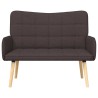 Sofa 2 places Marron foncé 115 x 61 x 87 cm Tissu 617325617325