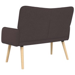 Sofa 2 places Marron foncé 115 x 61 x 87 cm Tissu 617325617325