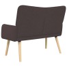Sofa 2 places Marron foncé 115 x 61 x 87 cm Tissu 617325617325
