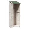 Abri de jardin Blanc 59,5 x 56 x 176,5 cm Bois de Sapin Massif 617329617329