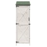 Abri de jardin Blanc 59,5 x 56 x 176,5 cm Bois de Sapin Massif 617329617329