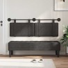 Tête de lit suspendue Noir PU antique 617331617331