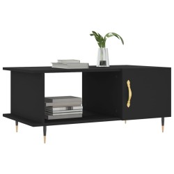 Table basse noir 90x50x40 cm bois d'ingénierie 617333617333