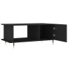 Table basse noir 90x50x40 cm bois d'ingénierie 617333617333