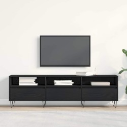 Meuble TV Chêne noir 150 x 30 x 44,5 cm Bois d'ingénierie 617334617334